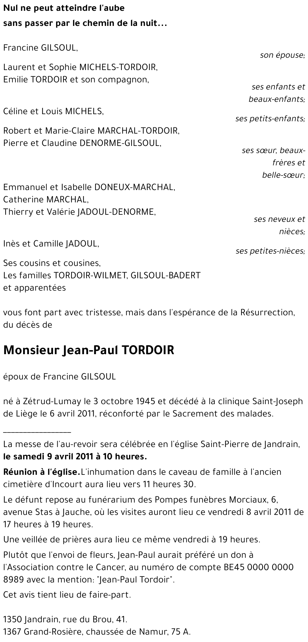 Jean-Paul TORDOIR
