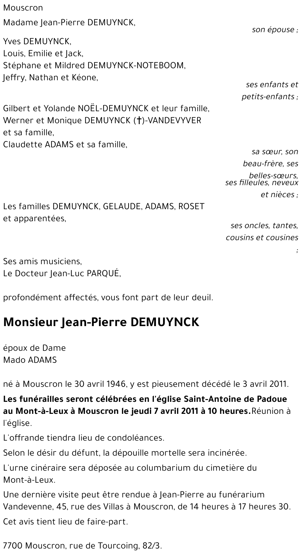 Jean-Pierre DEMUYNCK