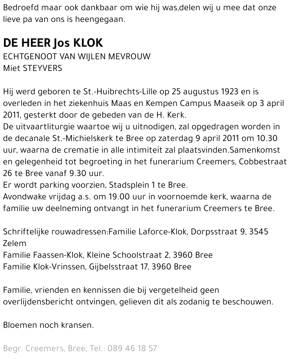Jos Klok