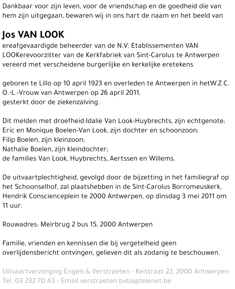 Jos Van Look