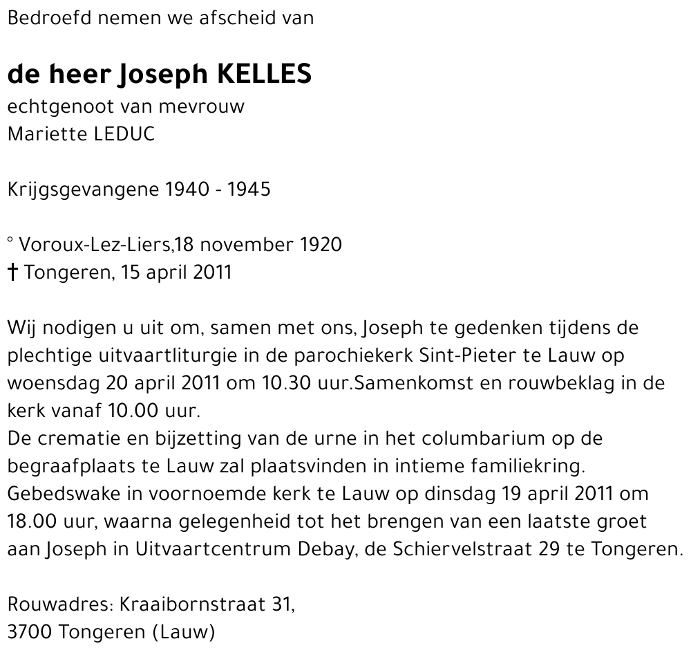 Joseph KELLES