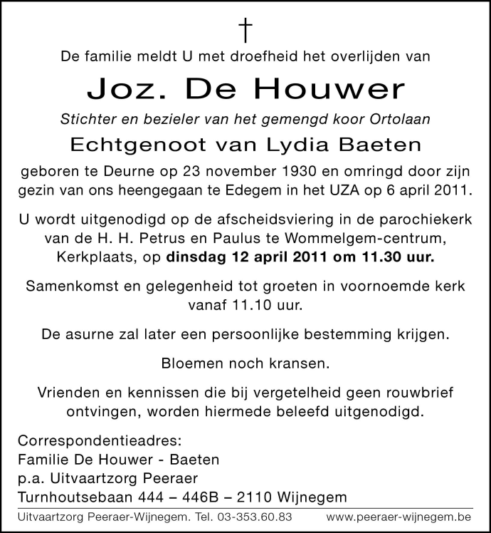Joz. De Houwer