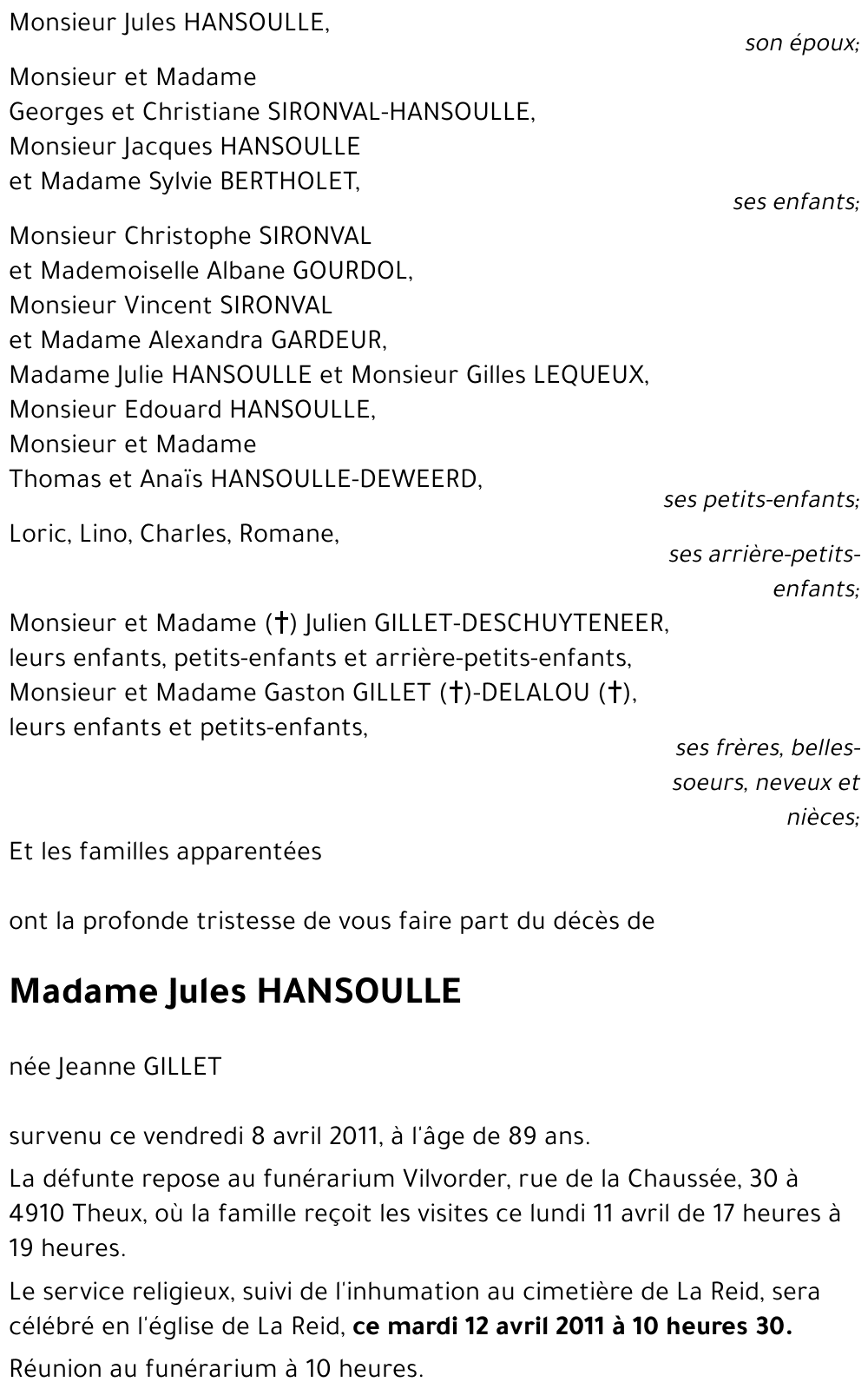 Jules HANSOULLE