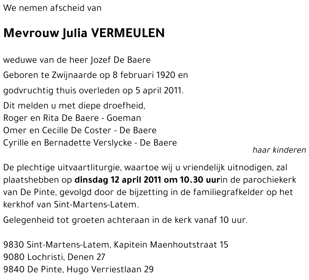 Julia VERMUELEN