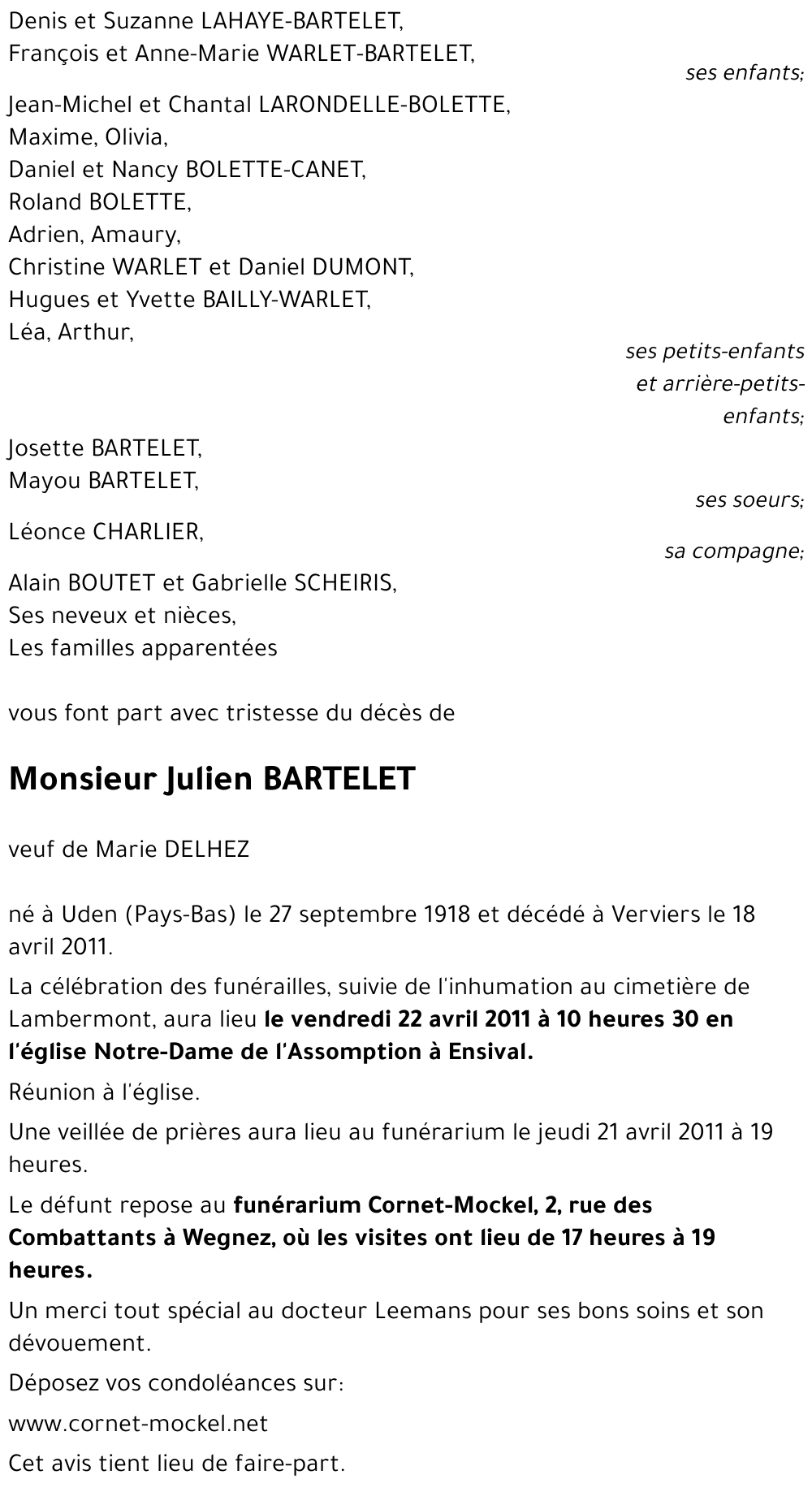 Julien BARTELET