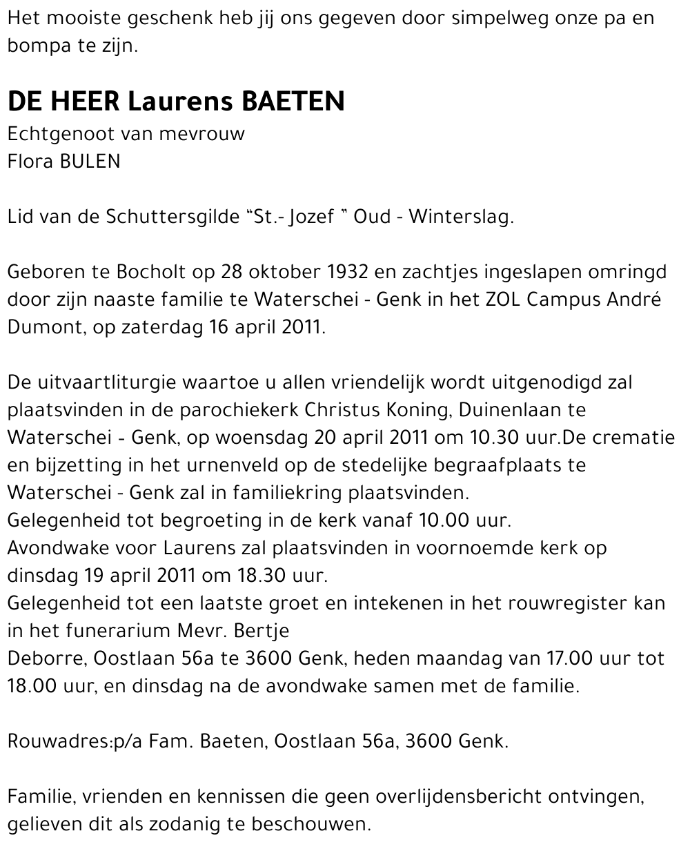 Laurens BAETEN
