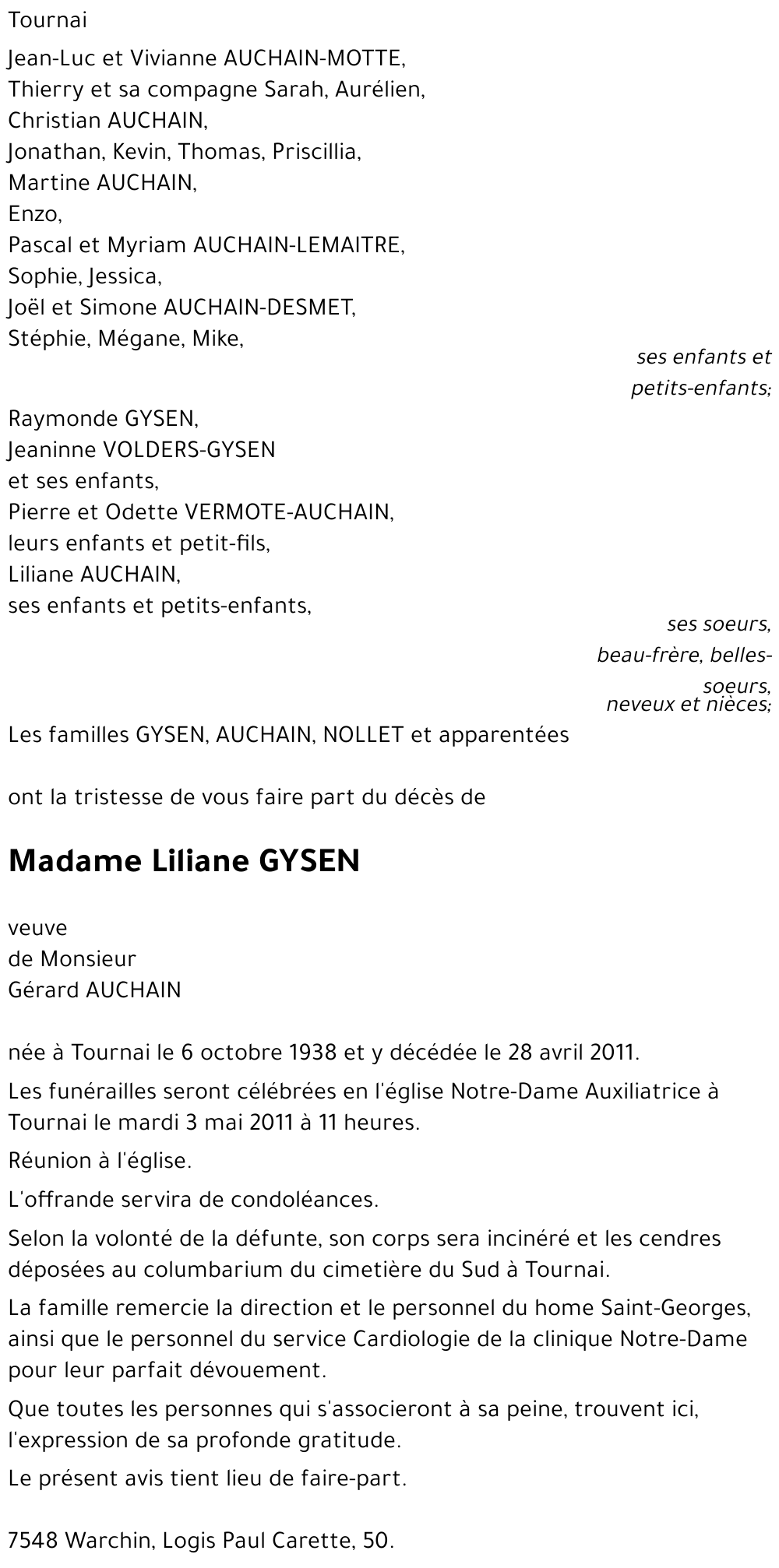 Liliane GYSEN