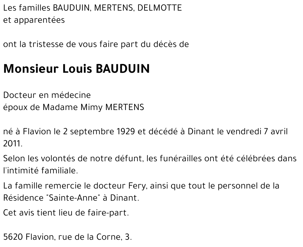 Louis BAUDUIN