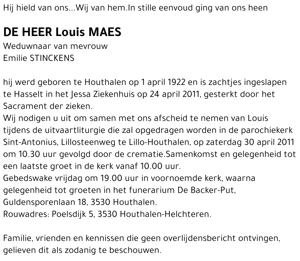 Louis MAES