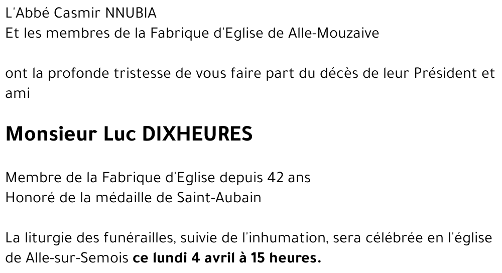 Luc DIXHEURES