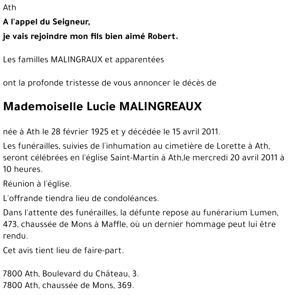 Lucie Malingreaux