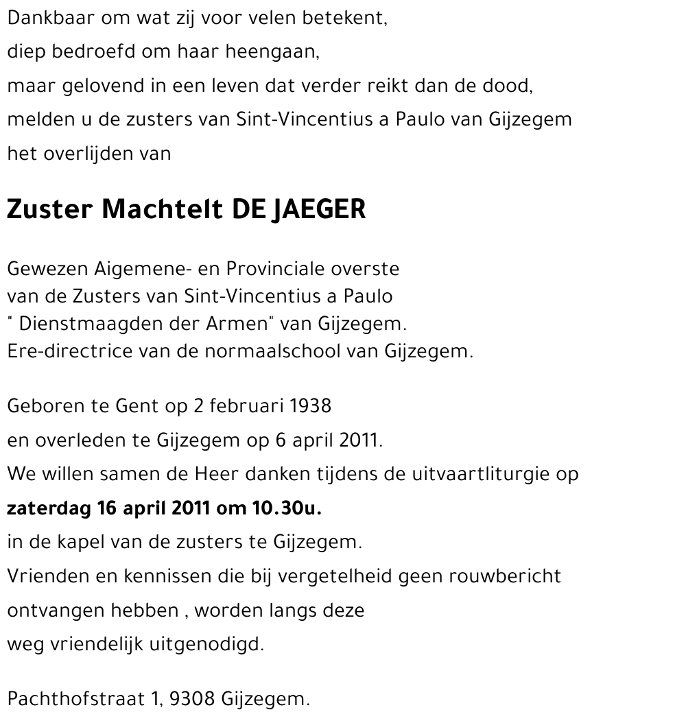 Machtelt DE JAEGER