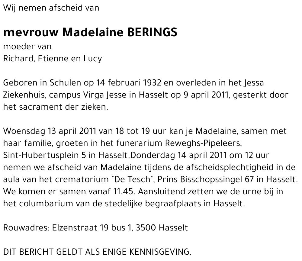 Madelaine Berings