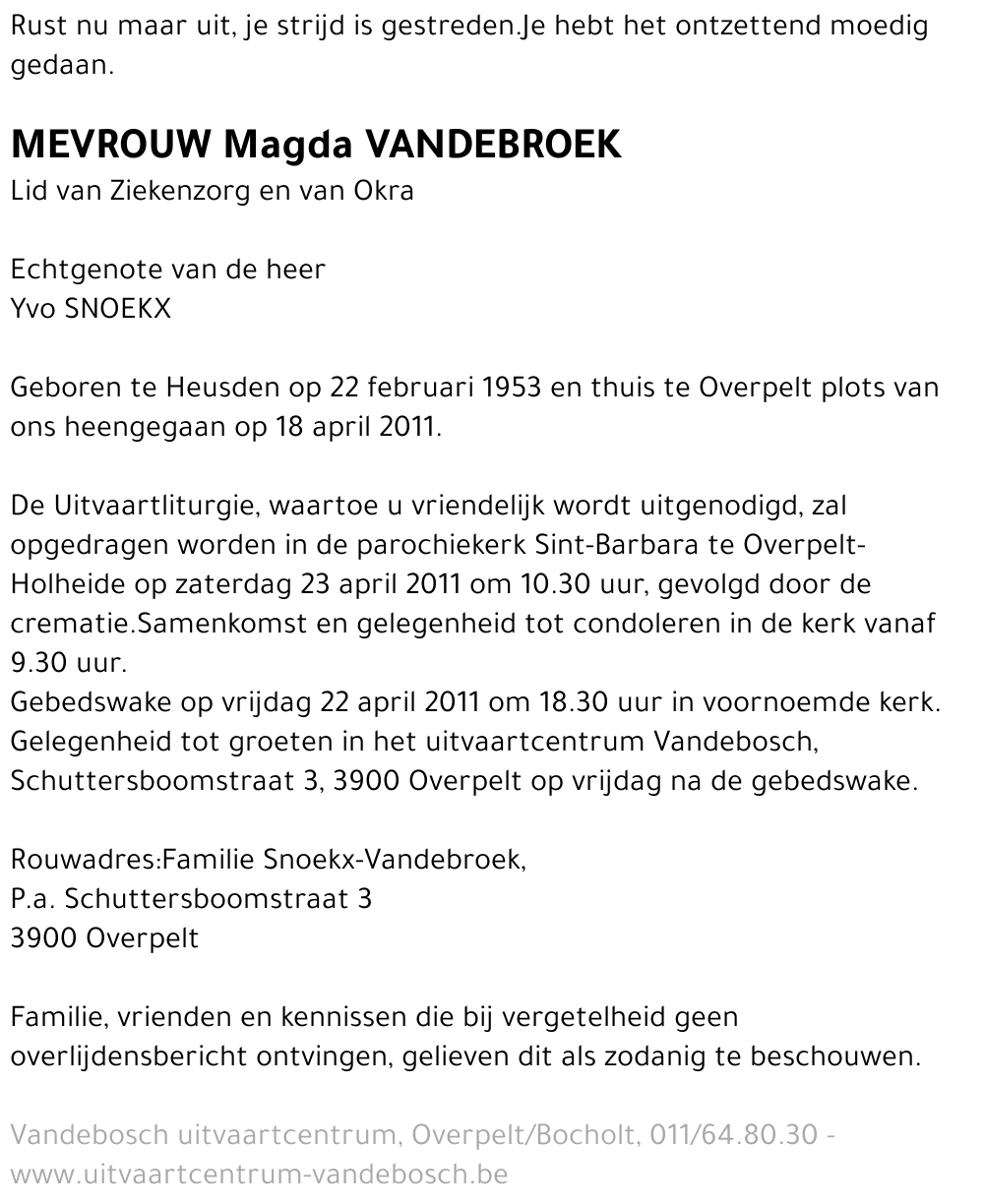 Magda VANDEBROEK