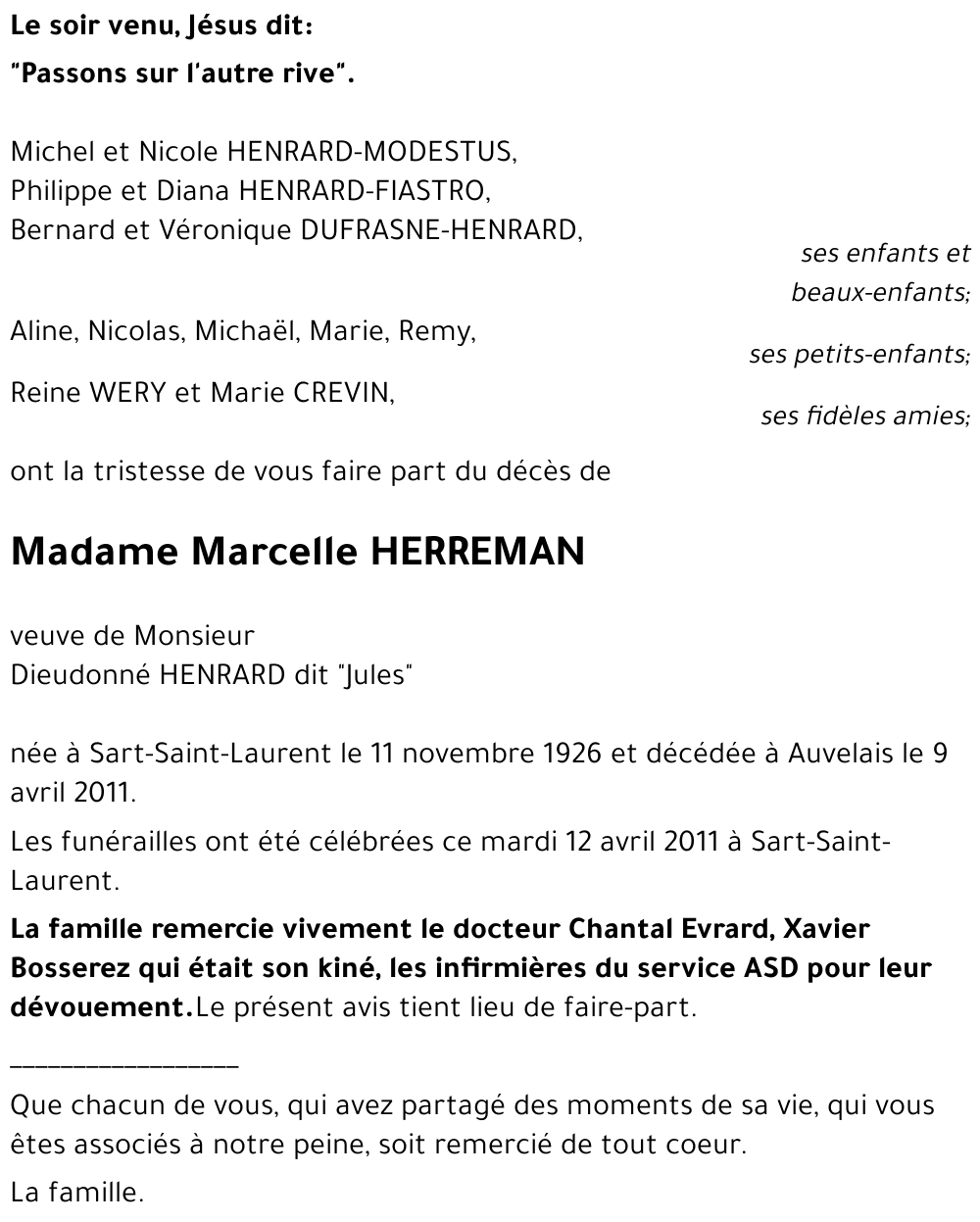Marcelle HERREMAN