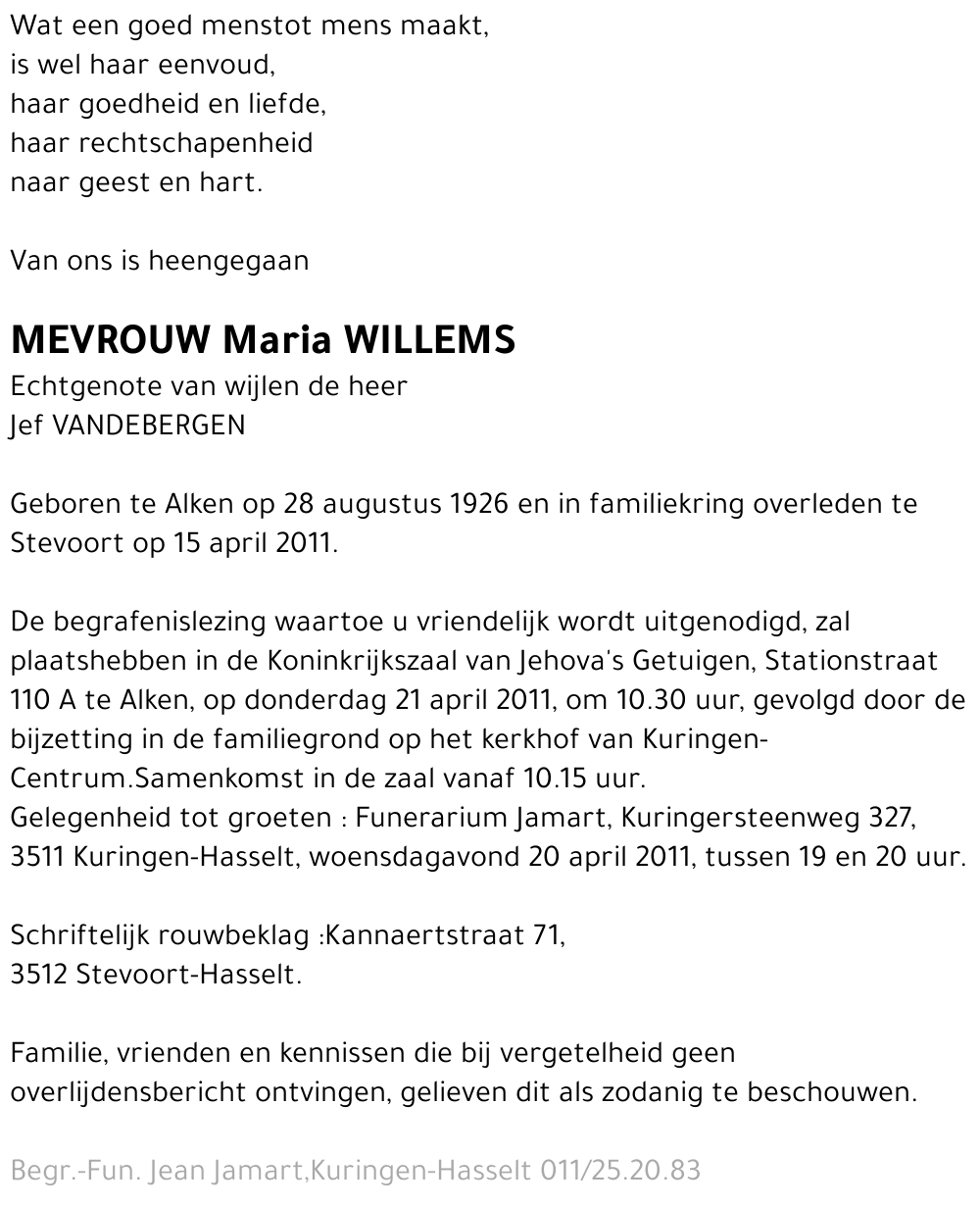 Maria Willems