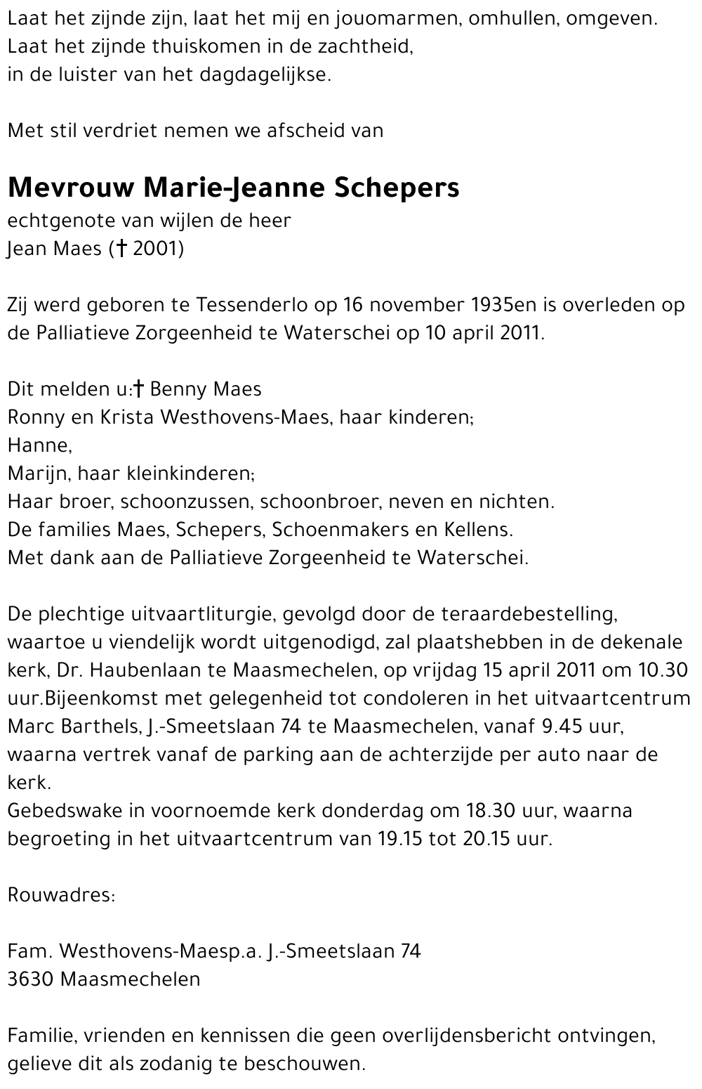 Marie-Jeanne Schepers