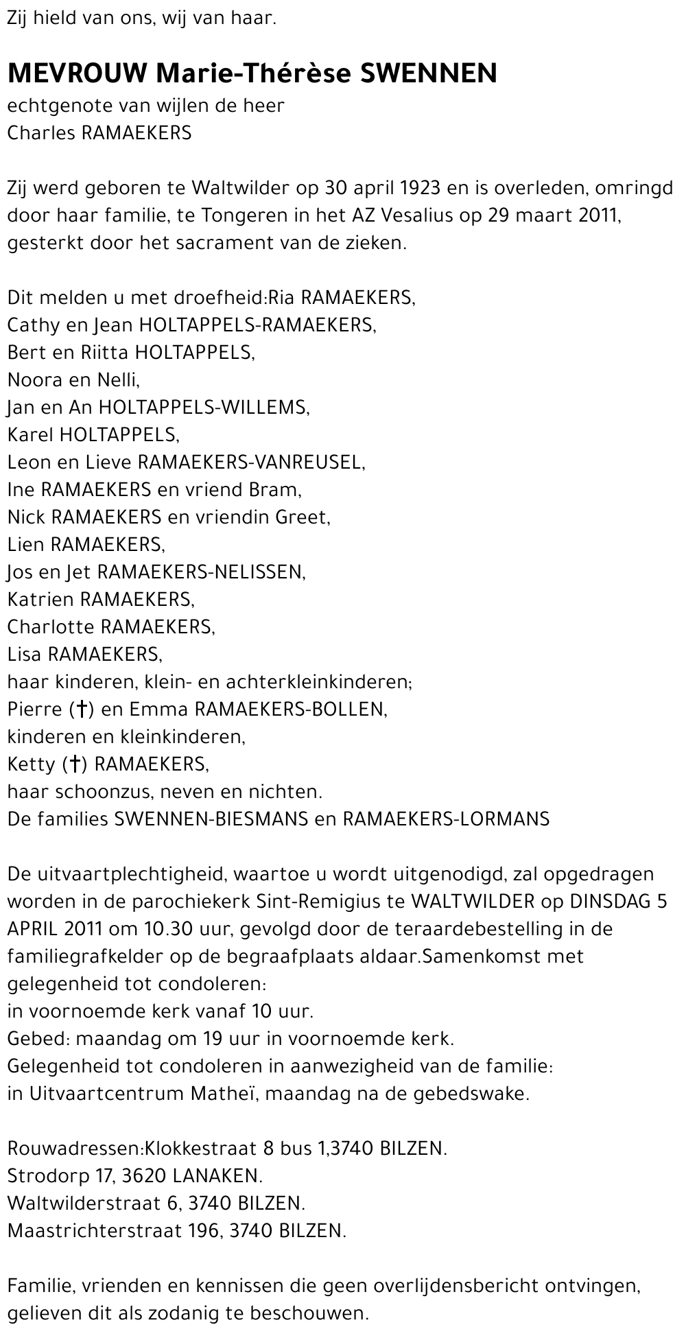 Marie-Thérèse Swennen