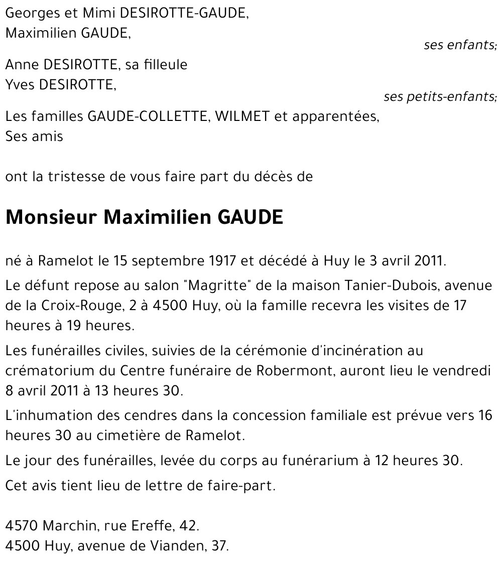 Maximilien GAUDE