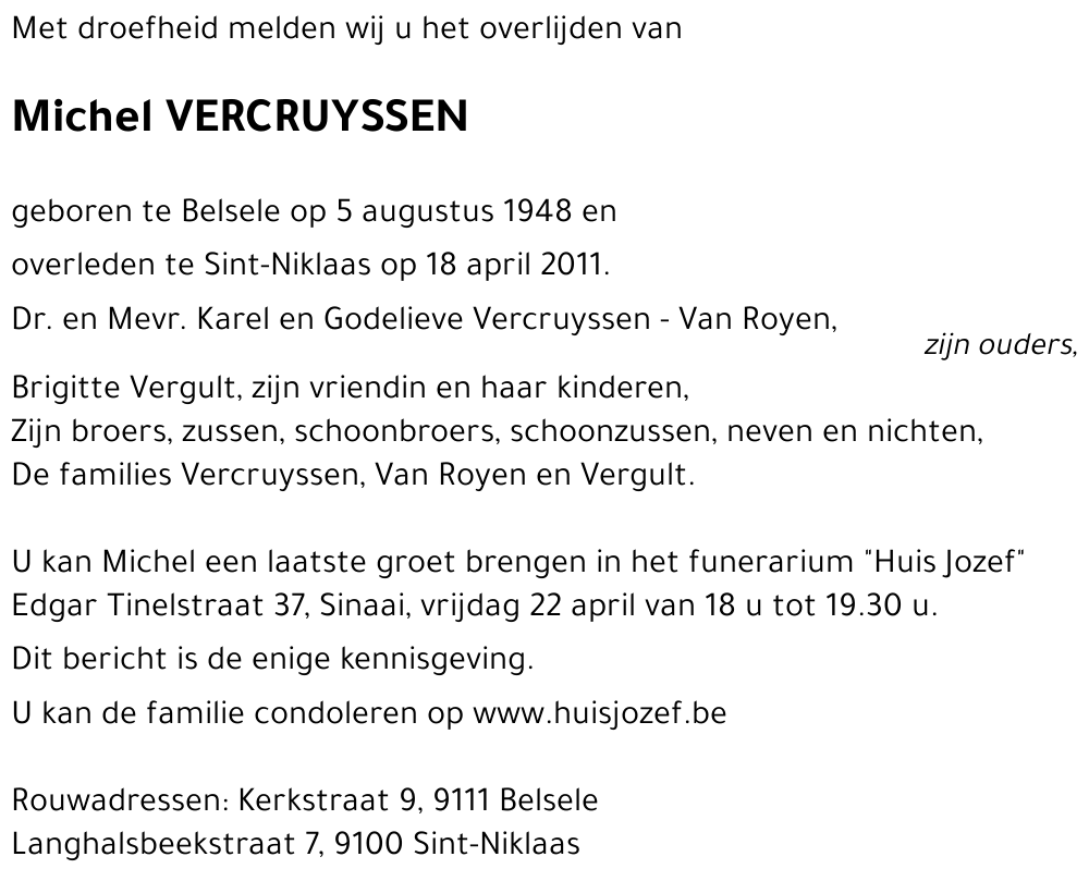Michel VERCRUYSSEN