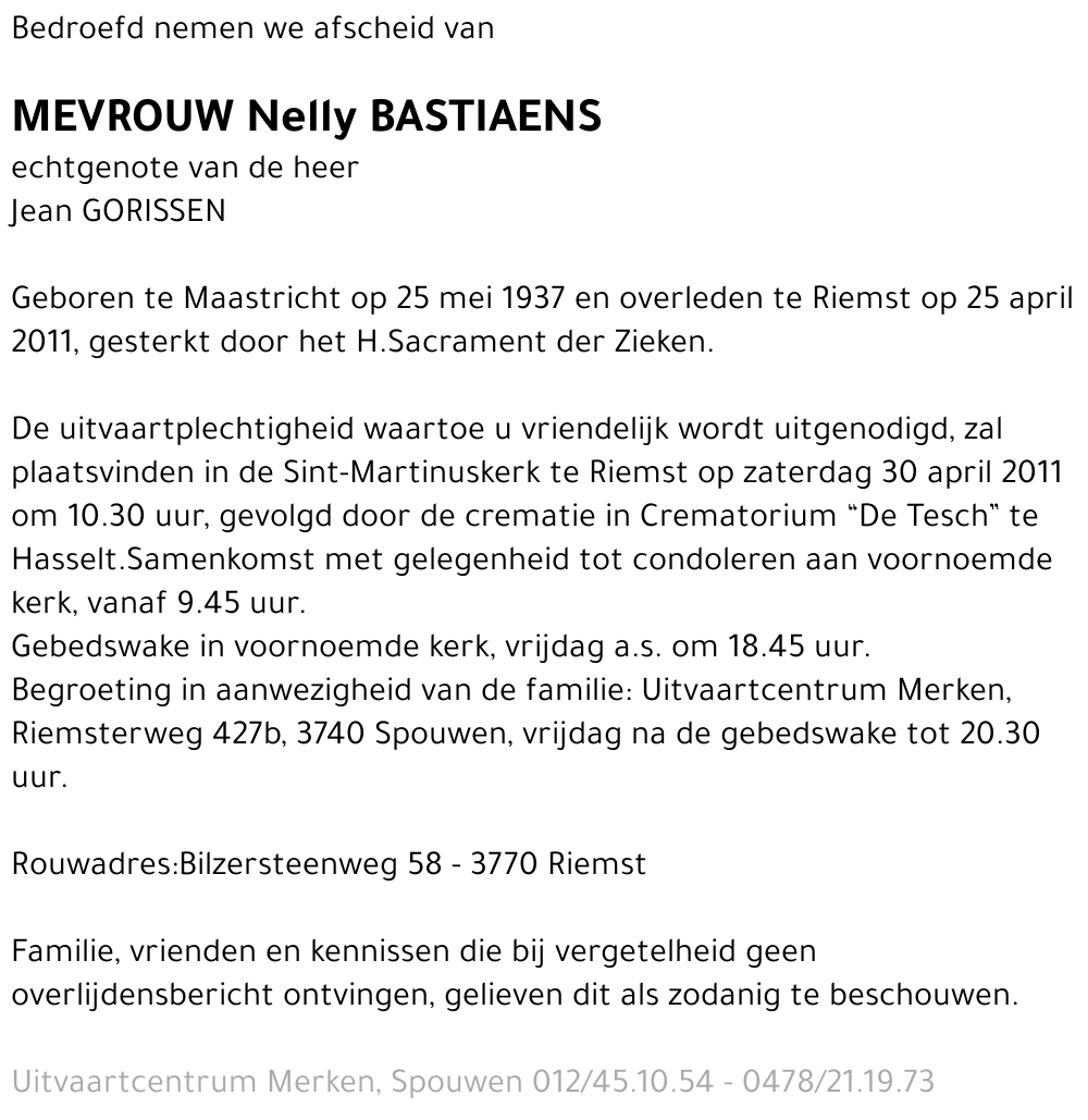 Nelly Bastiaens