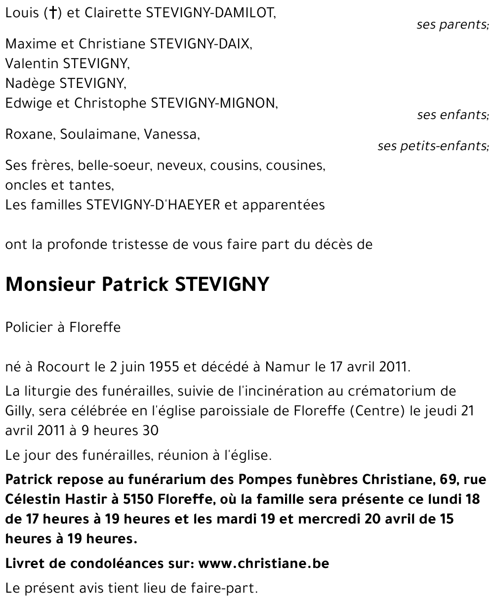 Patrick STEVIGNY