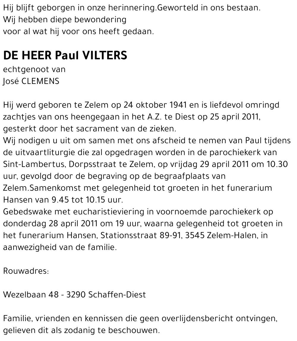 Paul VILTERS