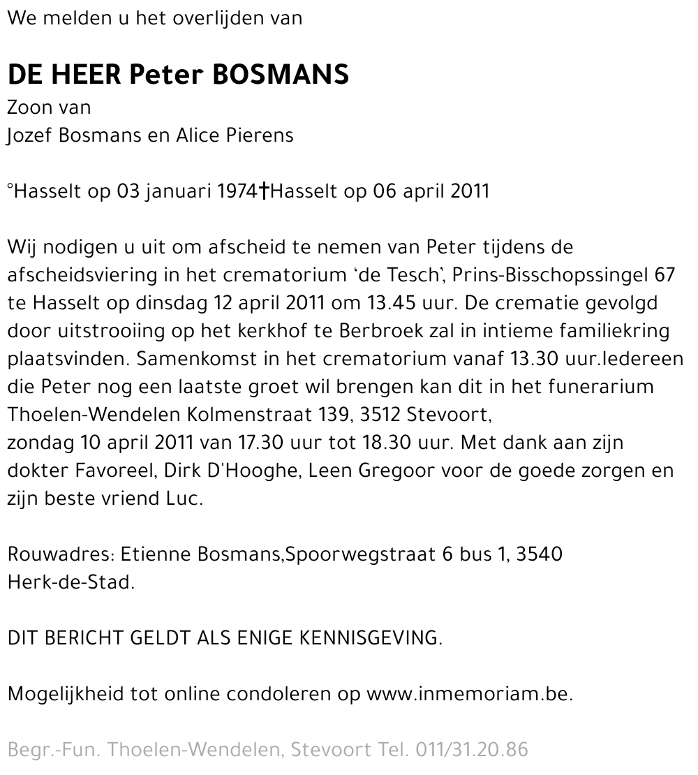 Peter Bosmans