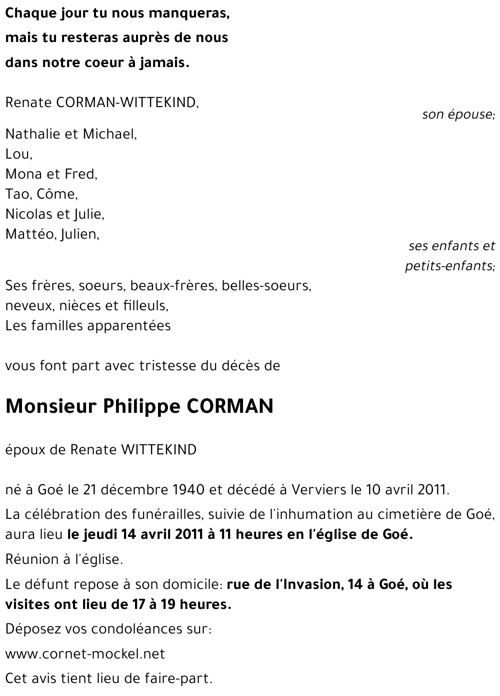 Philippe CORMAN