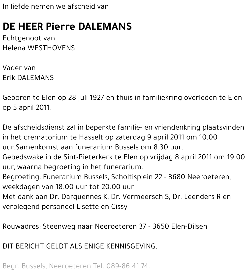 Pierre DALEMANS