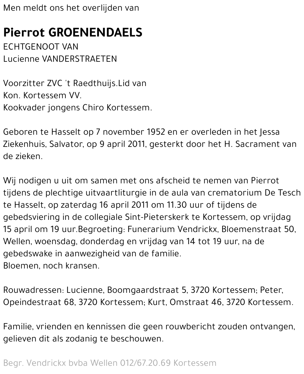 Pierrot Groenendaels