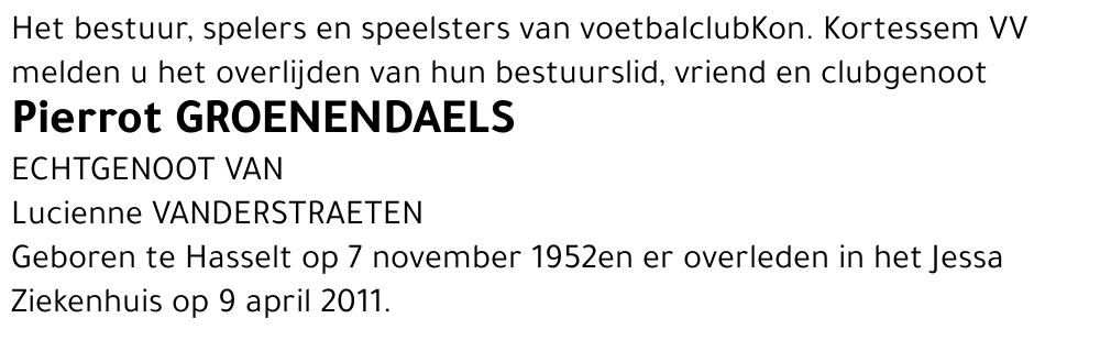 Pierrot Groenendaels