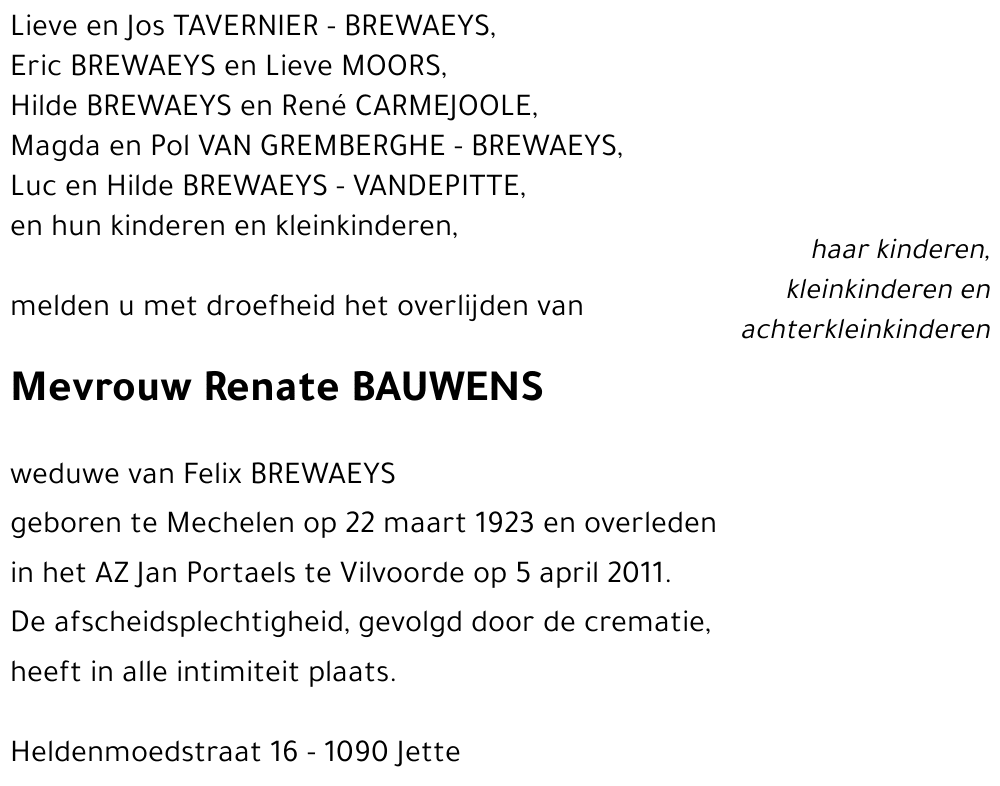 Renate BAUWENS