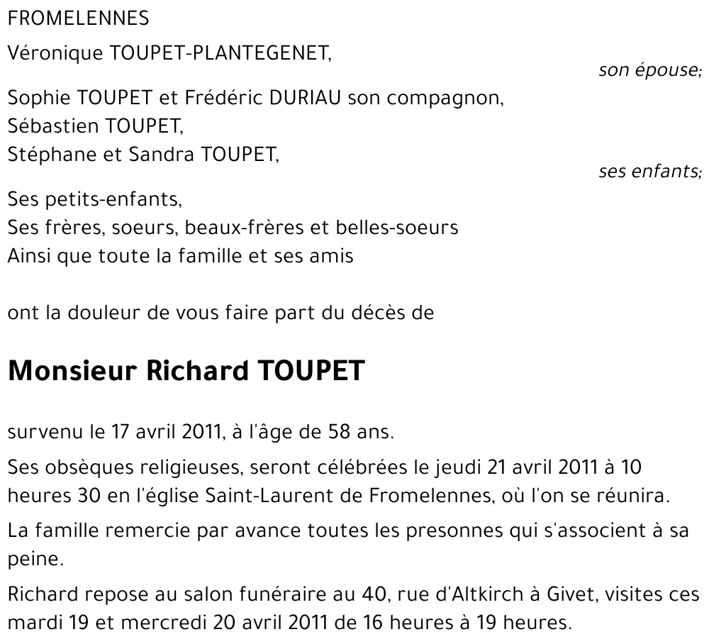 Richard TOUPET
