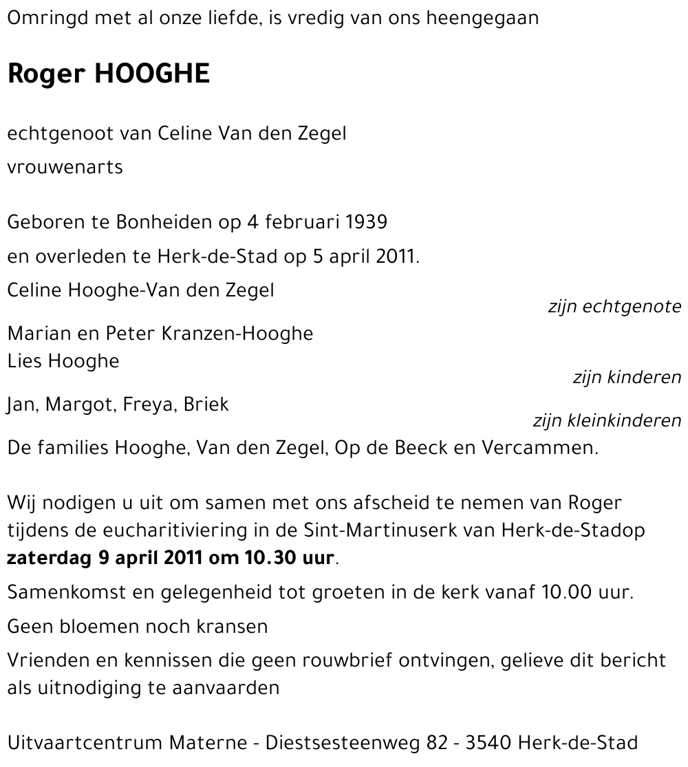 Roger HOOGHE
