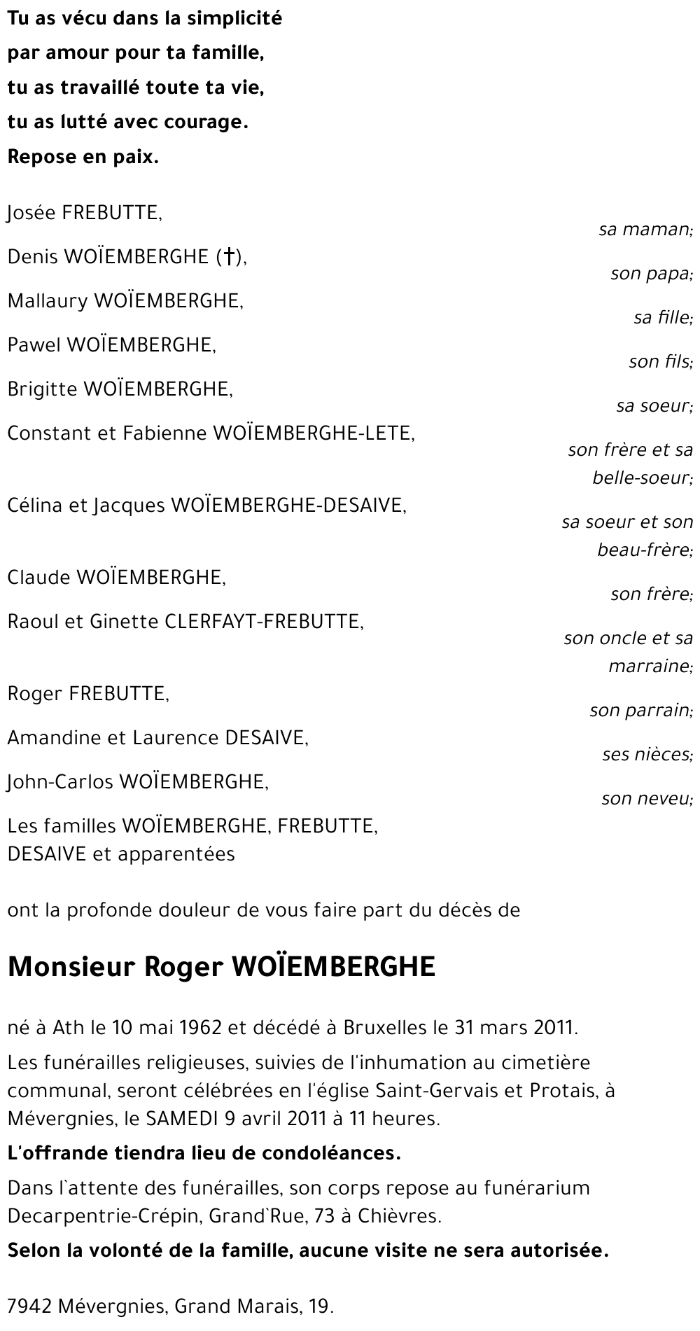 Roger WOÏEMBERGHE