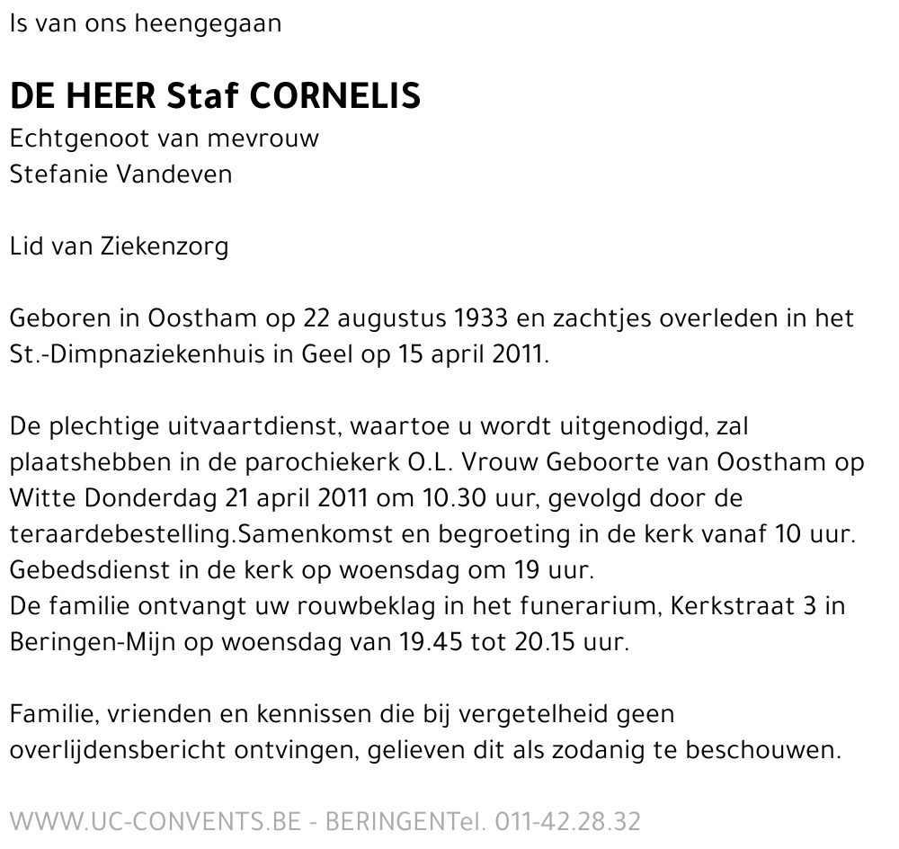 Staf Cornelis