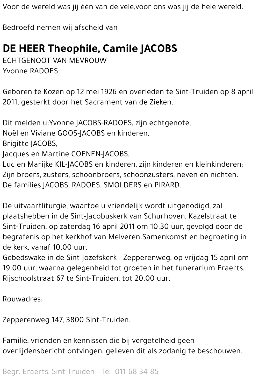 Theophile Camile Jacobs