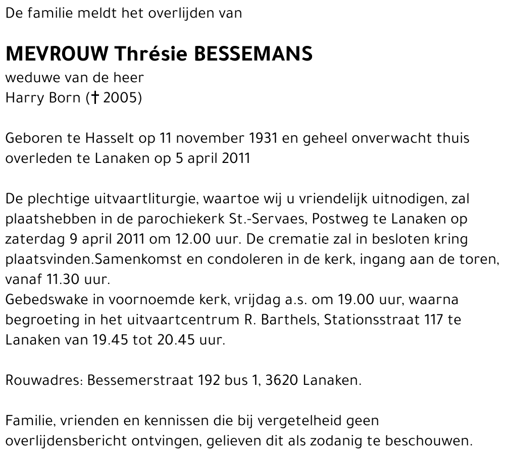 Thrésie Bessemans