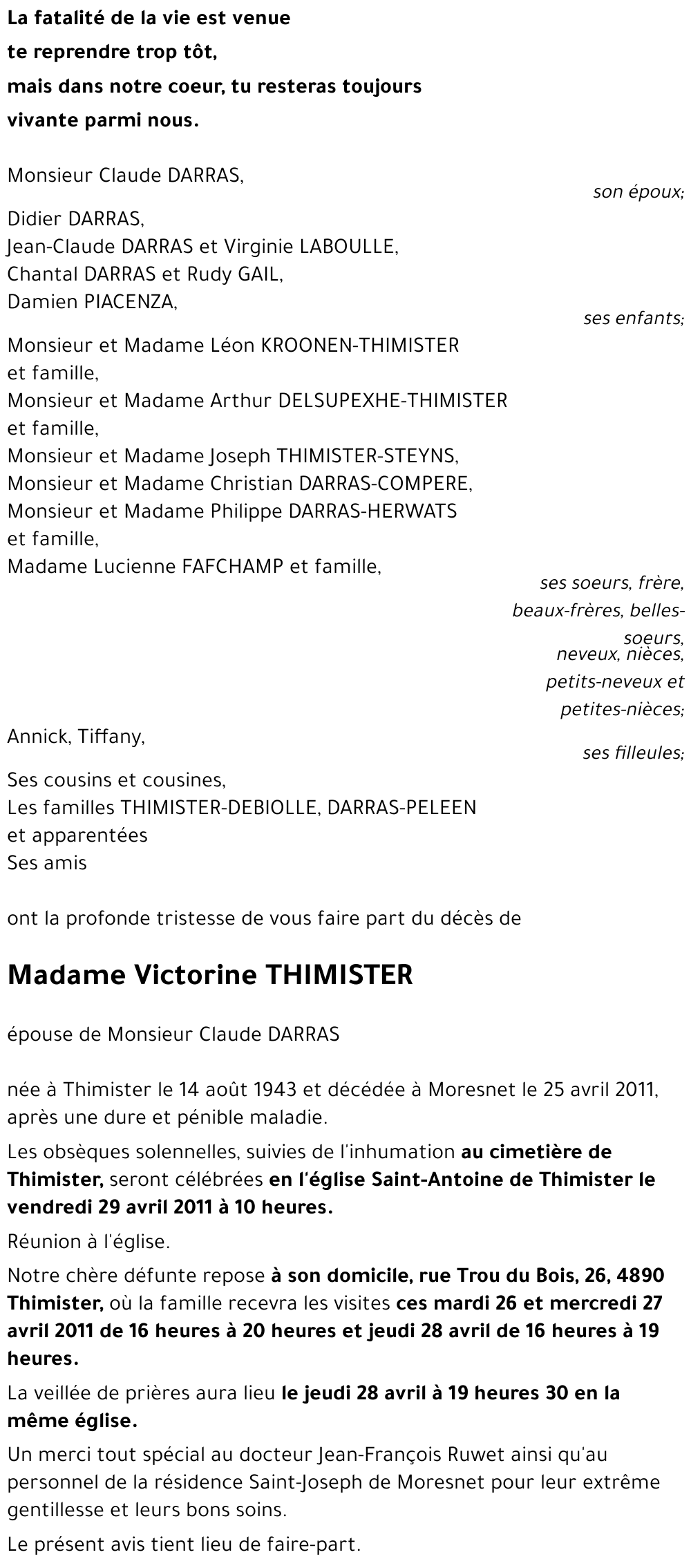 Victorine THIMISTER