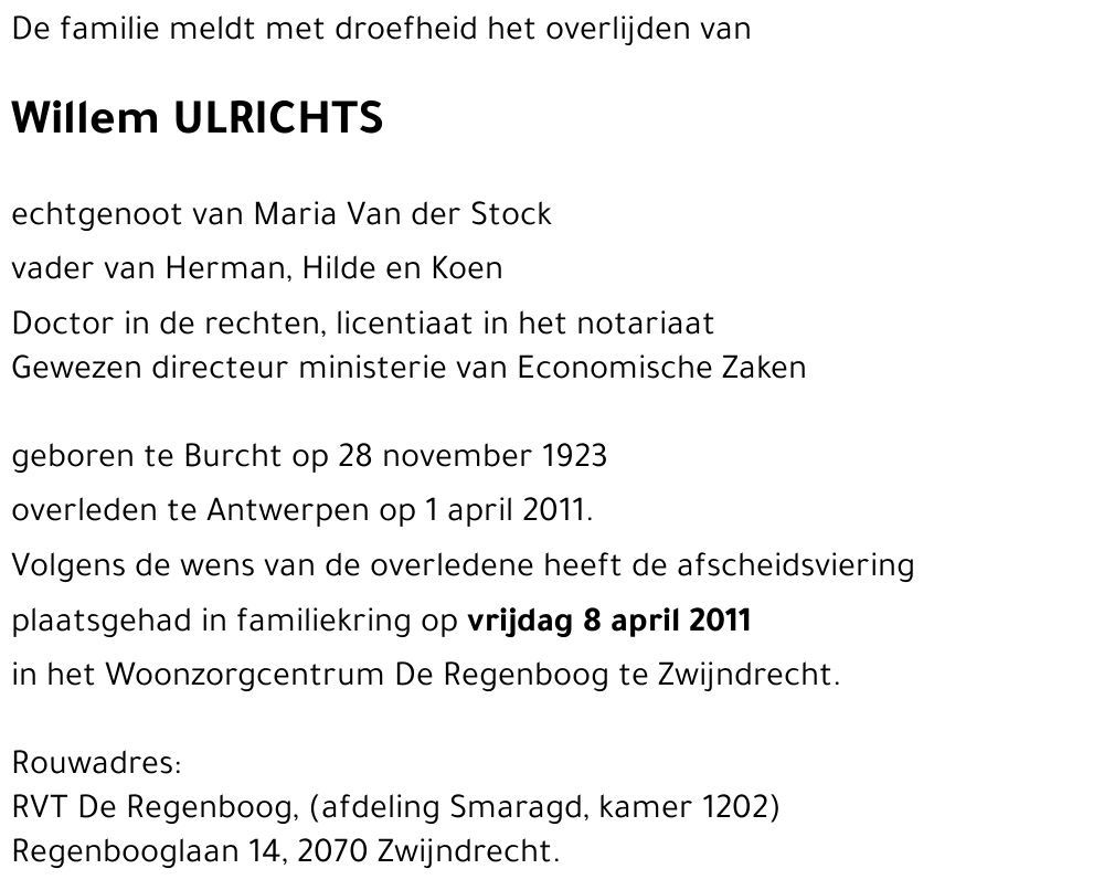 Willem ULRICHTS