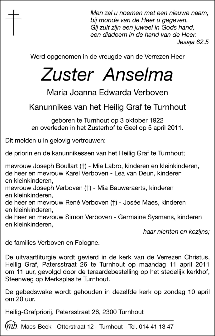 Zuster Anselma