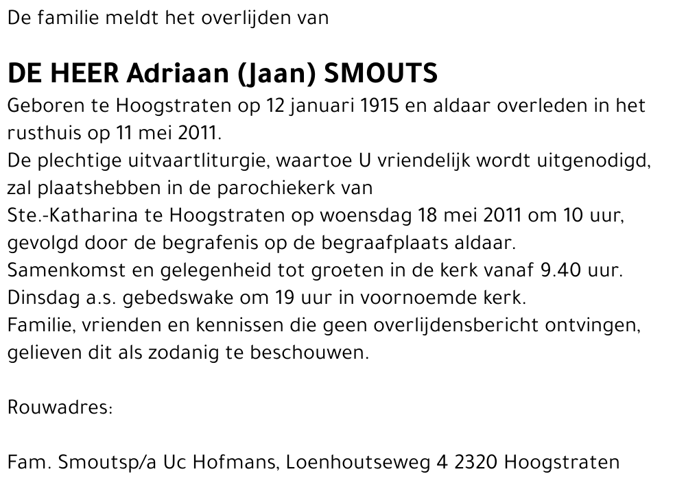 Adriaan Smouts