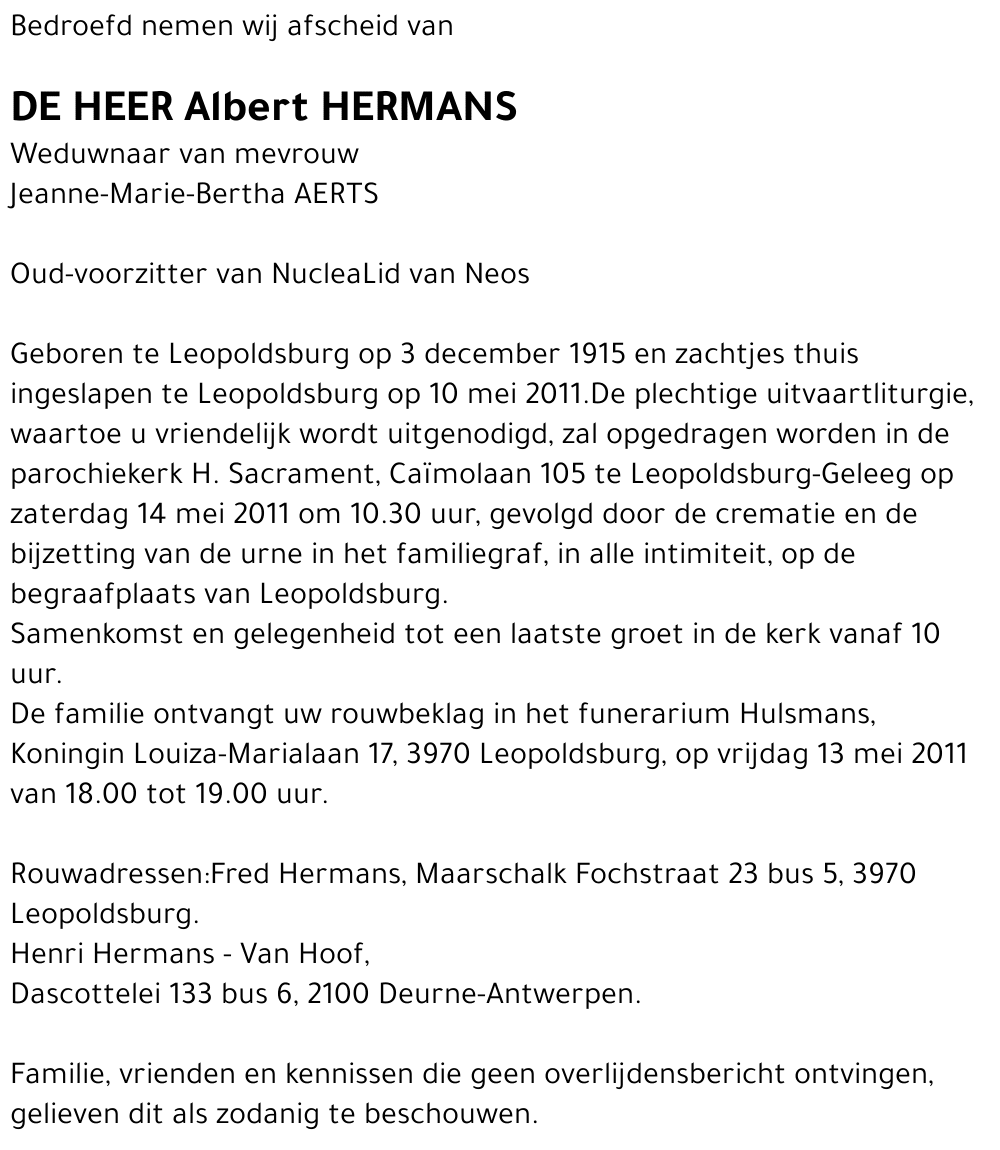 Albert Hermans