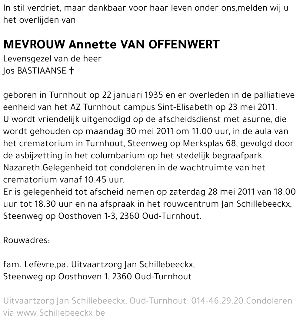 Annette Van Offenwert
