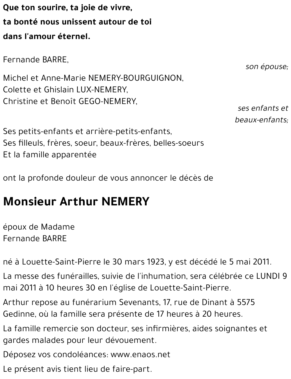 Arthur NEMERY