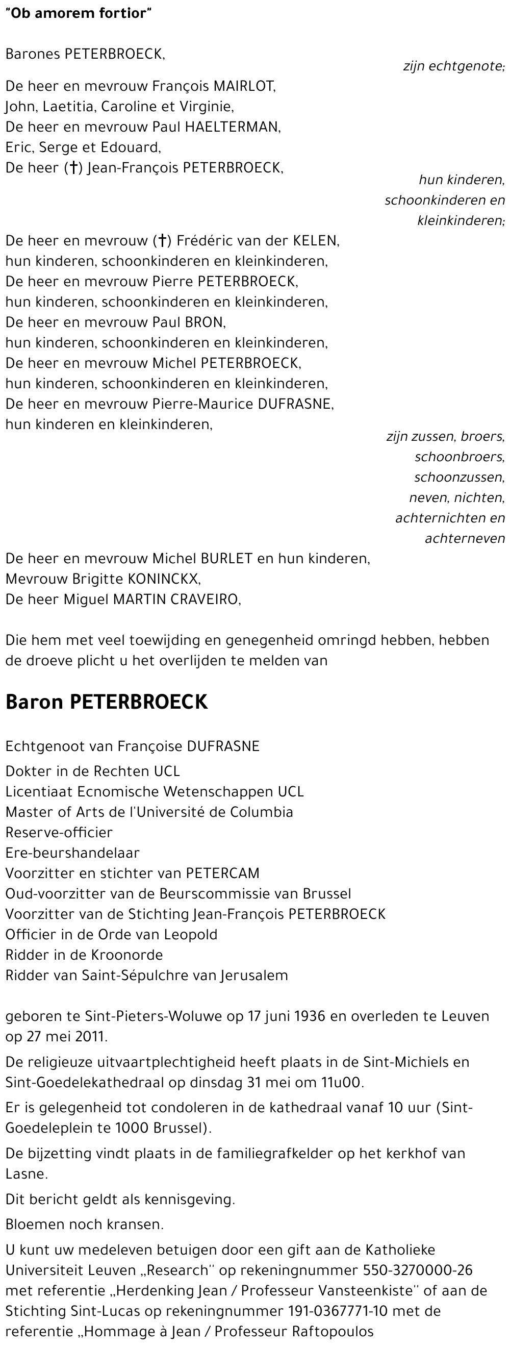 Baron PETERBROECK