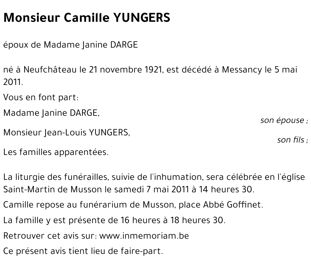 Camille YUNGERS