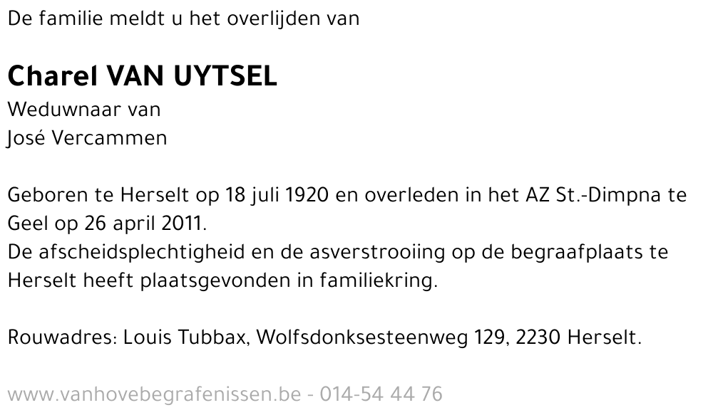Charel Van Uytsel