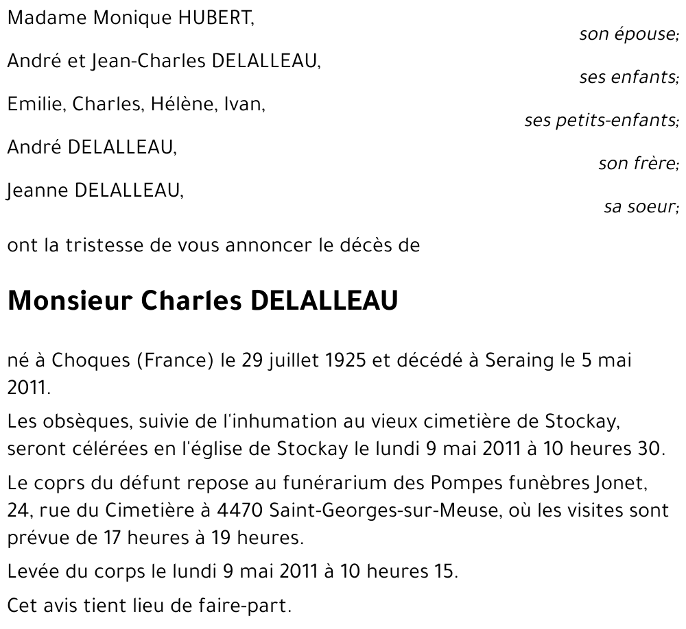 Charles DELALLEAU